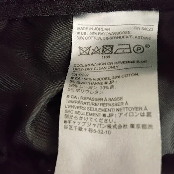 Banana Republic Women's 6 Black Pockets Belt Loops Crop Pant - Picture 5 of 5